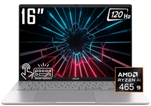 ASUS Vivobook S16 Business AI Laptop, 16" 2K Touchscreen 120Hz 400 nits Display, AMD Ryzen AI 9 465 (beats i9-14900H), 32GB DDR5 / 2TB SSD, Backlit Keyboard, WiFi 6, Bluetooth 5.4, Win 11 Home ASUS Vivobook S16 Business AI Laptop, 16" 2K Touchscreen 120Hz 400 nits Display, AMD Ryzen AI 9 465 (beats i9-14900H), 32GB DDR5 / 2TB SSD, Backlit Keyboard, WiFi 6, Bluetooth 5.4, Win 11 Home