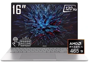 ASUS Vivobook S16 Business AI Laptop, 16" FHD+ Touchscreen 120Hz 400 nits Display, AMD Ryzen AI 9 465 (beats i9-14900H), 32GB DDR5 / 1TB SSD, Backlit Keyboard, WiFi 6, Bluetooth 5.4, Win 11 Home ASUS Vivobook S16 Business AI Laptop, 16" FHD+ Touchscreen 120Hz 400 nits Display, AMD Ryzen AI 9 465 (beats i9-14900H), 32GB DDR5 / 1TB SSD, Backlit Keyboard, WiFi 6, Bluetooth 5.4, Win 11 Home