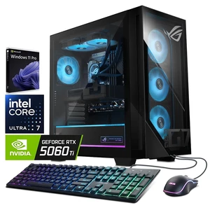ASUS ROG G700 (2026) Gaming Desktop PC, Intel Core Ultra 7 265KF Processor, NVIDIA GeForce RTX 5060 Ti Dual, 32GB DDR5 / 2TB M.2 SSD, With ASUS RGB Gaming Keyboard and Mouse, Liquid Cooler, Win11 Pro ASUS ROG G700 (2026) Gaming Desktop PC, Intel Core Ultra 7 265KF Processor, NVIDIA GeForce RTX 5060 Ti Dual, 32GB DDR5 / 2TB M.2 SSD, With ASUS RGB Gaming Keyboard and Mouse, Liquid Cooler, Win11 Pro