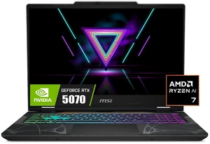 MSI Cyborg 15 Gaming Laptop, 15.6" FHD 144Hz IPS Display, AMD Ryzen 7 260 (2026), NVIDIA GeForce RTX 5070 8GB GDDR7, 32GB DDR5 / 2TB SSD, Wi-Fi 6E, 4-Zone RGB Backlit Keyboard, Win11 Home MSI Cyborg 15 Gaming Laptop, 15.6" FHD 144Hz IPS Display, AMD Ryzen 7 260 (2026), NVIDIA GeForce RTX 5070 8GB GDDR7, 32GB DDR5 / 2TB SSD, Wi-Fi 6E, 4-Zone RGB Backlit Keyboard, Win11 Home