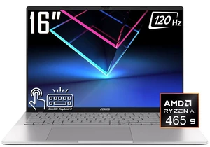 ASUS Vivobook S16 Business AI Laptop, 16" 2K Touchscreen 120Hz 400 nits Display, AMD Ryzen AI 9 465 (beats i9-14900H), 16GB DDR5 / 1TB SSD, Backlit Keyboard, WiFi 6, Bluetooth 5.4, Win 11 Home ASUS Vivobook S16 Business AI Laptop, 16" 2K Touchscreen 120Hz 400 nits Display, AMD Ryzen AI 9 465 (beats i9-14900H), 16GB DDR5 / 1TB SSD, Backlit Keyboard, WiFi 6, Bluetooth 5.4, Win 11 Home