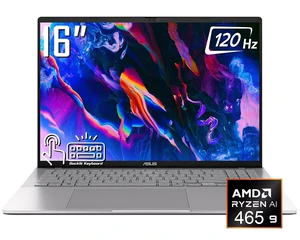 ASUS Vivobook S16 Business AI Laptop, 16" 2K Touchscreen 120Hz 400 nits Display, AMD Ryzen AI 9 465 (beats i9-14900H), 32GB DDR5 / 1TB SSD, Backlit Keyboard, WiFi 6, Bluetooth 5.4, Win 11 Home ASUS Vivobook S16 Business AI Laptop, 16" 2K Touchscreen 120Hz 400 nits Display, AMD Ryzen AI 9 465 (beats i9-14900H), 32GB DDR5 / 1TB SSD, Backlit Keyboard, WiFi 6, Bluetooth 5.4, Win 11 Home