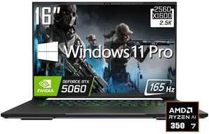 GIGABYTE AERO X16 Gaming Laotop Computer, 16" QHD 165Hz 400 Nits Display, AMD Ryzen Al 7 350, NVIDIA GeForce RTX 5060 with 8GB GDDR7, 16GB DDR5 RAM / 1TB SSD, Backlit Keyboard, Win11 Pro GIGABYTE AERO X16 Gaming Laotop Computer, 16" QHD 165Hz 400 Nits Display, AMD Ryzen Al 7 350, NVIDIA GeForce RTX 5060 with 8GB GDDR7, 16GB DDR5 RAM / 1TB SSD, Backlit Keyboard, Win11 Pro