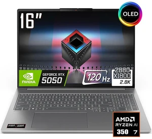 Lenovo Ideapad Pro 5 AI Business Laptop, 16" OLED 2.8K 16:10 120Hz 500 Nits Display, AMD Ryzen AI 7 350 (Up to 5.0GHz), NVIDIA GeForce RTX 5050, 16GB LPDDR5X RAM / 1TB SSD, Backlit KB, Win11 Home Lenovo Ideapad Pro 5 AI Business Laptop, 16" OLED 2.8K 16:10 120Hz 500 Nits Display, AMD Ryzen AI 7 350 (Up to 5.0GHz), NVIDIA GeForce RTX 5050, 16GB LPDDR5X RAM / 1TB SSD, Backlit KB, Win11 Home