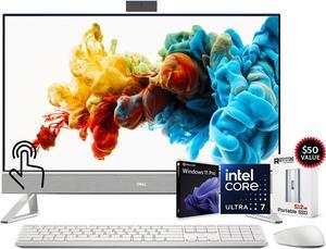 Dell Inspiron 27 7730 All-in-One 27" Touchscreen FHD Business AIO Desktop Computer, Intel 10-Core Ultra 7 150U, 64GB RAM, 2TB PCIe SSD, GeForce MX570A, WiFi 6E, Wireless KB & Mouse, Win11 Pro