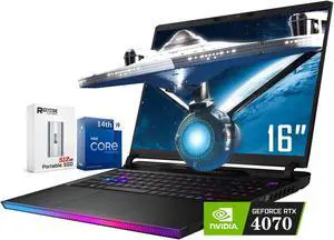 MSI Raider GE68HX 16" 144Hz FHD+ Gaming Laptop, Intel 24 Core i9-14900HX(Up to 5.8 GHz), GeForce RTX 4070, 64GB DDR5 1TB SSD, Thunderbolt 4, Wi-Fi 7, RGB Backlit KB, With Portable 512GB SSD Win11 Home