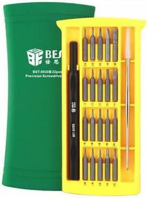 BESBEST BST - 8930B Magnetic Phone Repairing Screwdriver Set - Lime Green