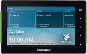 Crestron TSS-752-B-S 7-Inch Room Scheduling Black Smooth Touch Screen (NOB)