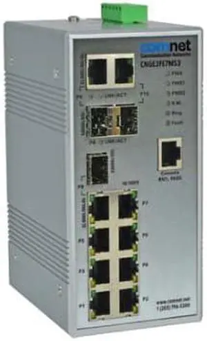 ComNet CNGE3FE7MS3 10-Port 10/100/1000TX Environmentally Hardened Managed Ethernet Switch