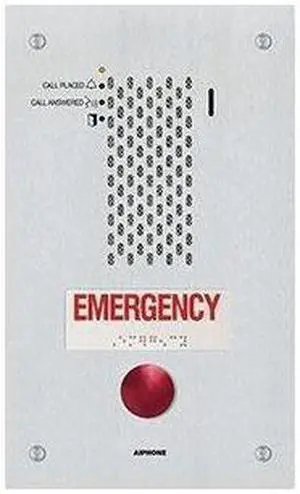 Aiphone IX-SSA-RA IP Single Stainless Steel Audio Emergency Station (NOB)