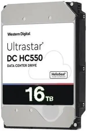 Western Digital 0F38461 DC HC550 16Tb SATA Ultra 512e 7200RPM 512Mb 3.5 Inch Hard Drive