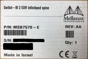 Mellanox MSB7570-E 36-Port EDR 100Gbps QSFP28 InfiniBand Spine Switch Blade Module (NOB)