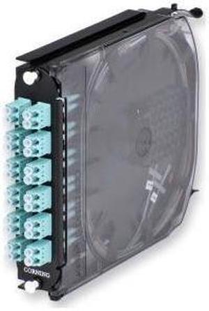 Corning CCH-CS24-E4-P00QE 24-Fiber LC Duplex 2M Multimode OM4 Pigtailed Splice Cassette (NOB)