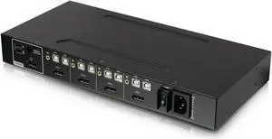 Iogear GCS1414TAA4C 4-Port Single View Secure Audio and CAC Protection KVM Switch