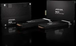 Micron MTFDLAL7T6THG-1BP1DFCYYR 7600 Pro 7.68TB NVMe U.2 Enterprise Solid State Drive