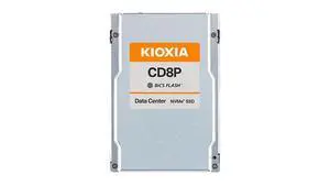 Kioxia KCD8DPUG1T92 CD8P 1,920 GB PCIe 5.0, NVMe 2.0 2.5-inch Solid State Drive Kioxia KCD8DPUG1T92 CD8P 1,920 GB PCIe 5.0, NVMe 2.0 2.5-inch Solid State Drive