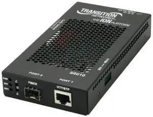 Transition Networks S6010-1011 S6010-Series 2-Port Copper Fiber Network Interface Media Converter
