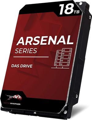 WP Arsenal 18TB SATA 7200RPM 3.5-Inch DAS Hard Drive Compatible in NetApp, SuperMicro, Synology, JBOD Storage Expansion Enclosures SATA 6.0Gb/s 18TB