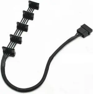 High Quality 1 Pcs Practical Durable PC Server 4 pins IDE Molex 1 to 5 SATA Power Cable Adapter Splitter Cables 18AWG Black 40cm High Quality 1 Pcs Practical Durable PC Server 4 pins IDE Molex 1 to 5 SATA Power Cable Adapter Splitter Cables 18AWG Black 40cm