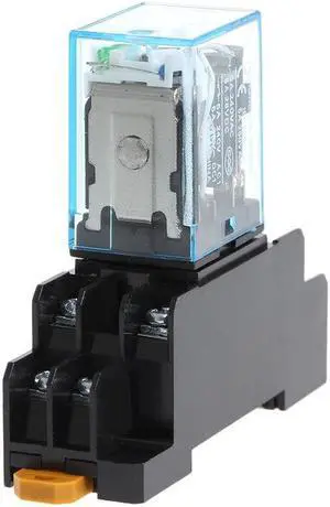 8 Pin MY2NJ Relay 24V DC Small Relay 5A DPDT Coil Mini East Electromagnetic Relay With Base Socket 8 Pin MY2NJ Relay 24V DC Small Relay 5A DPDT Coil Mini East Electromagnetic Relay With Base Socket