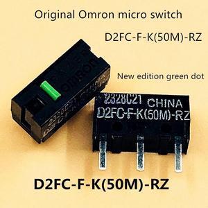 4pcs/pack original Omron D2FC-F-K(50M)-RZ mouse micro switch mouse buttons green dot more than 50 millions click lifetime