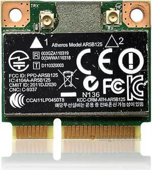 WIFI WLAN Card AR9435 / AR5B125 Wireless mini PCI-E 802.11 n 675794-001 670036-001 for Atheros Hp 2000-2B 14 15 15-B dv7-7000