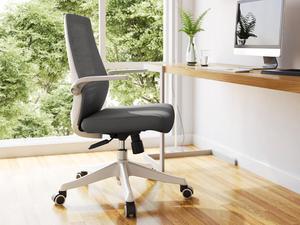 SIHOO Ergonomic Office Chair with Flip-up Armrests for Small Spaces, Mesh Conference Chair Gray