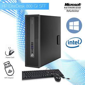 HP Business Desktop PC Computer 800 G1 SFF Core i7 4th gen 4770 3.40 GHz upto 3.90Ghz 8GB DDR3 RAM 512GB SSD DVD Win 10 Pro 64-Bit New Wired KB, Mouse, Free WiFi Adapter