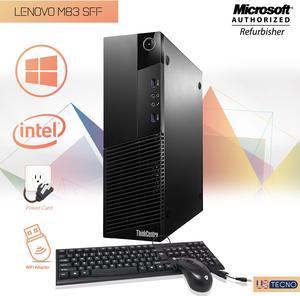 Grade A -Lenovo ThinkCentre M83 SFF Desktop PC Intel Core i7 4th Gen 4770 @ 3.40Ghz  Dual Monitor Support Free WiFi Adapter