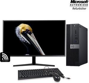 Grade A- Dell OptiPlex 7070 Small Form Factor PC Intel 9th Gen i7-9700 @3.0 Ghz 16GB DDR4 Memory 256GB Solid State Drive USB 3.1, With 32" MonitorWindows 10 Home -64 Bit