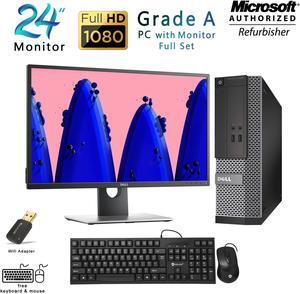 Best PC -DELL Optiplex 3020 SFF Desktop Computer Core i5 -4th Gen 4570 / 3.20Ghz 16GB RAM 256GB SSD With Dell P2417H 24" Monitor  Screen Monitor (brand May Vary) Free Keyboard & Mouse Combo
