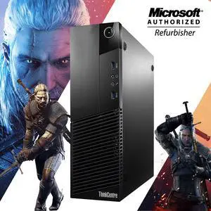 Lenovo ThinkCentre M93 (SFF) Desktop PC, Core i5 4th Gen 4570 3.20Ghz Upto 3.60 Ghz, 16GB Memory 240GB Solid State Drive "Nvidia GT 730 4GB DDR3" Windows 10 Pro "Gaming Keyboard& Mouse" WiFi Adapter