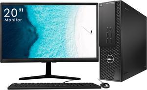 Dell Precision T1700 (SFF)Desktop PC Computer With  20 inch Tecnii Monitor (HDMI) Core i5 4th Gen 4570  Upto 3.60 Ghz 8GB DDR3 1TB SSD Win 10 Pro New Wired KB & Mouse Combo WiFi Adapter