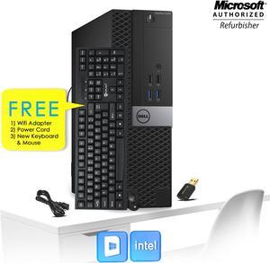 Desktop PC Computer Dell (5040) SFF intel Core i5 6th Gen 6500 Upto 3.60 Ghz 8GB RAM 128GB SSD Windows 10 Home- 64 Bit New Wired KB , Mouse, 2 X DP Port, HDMI Free WiFi Adapter