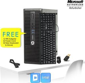 Business PC Computer HP 400 G3 Desktop (SFF) Core i5 - 6500 3.20Ghz Upto 3.60 Ghz 16GB RAM 512GB SSD Windows 10 Home- 64 Bit New Wired KB , Mouse, 1 X DP Port, Free WiFi Adapter