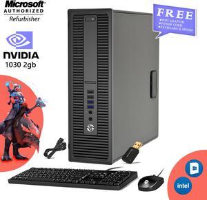 Gaming desktop PC Computer HP 600 G2 Small Form Factor (SFF)   Core i7 6th Gen 6700 Upto 4.00 Ghz 8GB DDR4 1TB SSD (NVIDIA GeForce GT 1030 2GB DDR4)Win 10 Pro New KB, Mouse, WiFi Adapter