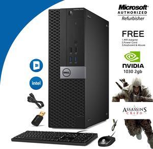 Dell Gaming PC- desktop 3040 Computer -intel Core i5- 6th Gen 6500 -Upto 3.60 Ghz -8GB RAM 512GB SSD -Nvidia GT 1030 2GB (HDMI, DVI) -Win10 Home- 64 Bit -New Wired KB , Mouse,Free WiFi Adapter