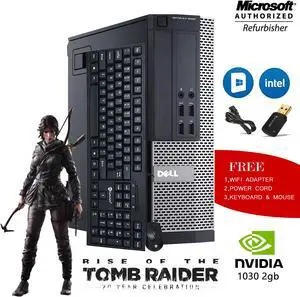 Dell -Gaming PC Desktop -9020 SFF Core Computer i5- 4th Gen 4570- 3.20 Ghz (Upto 3.60 Ghz) -16GB Memory 1TB HDD -Nvidia GT 1030 2GB (HDMI)-Win 10 Home New Wired KB & Mouse, WiFi Adapter