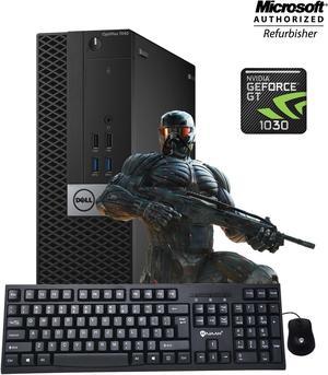 Gaming Desktop PC Dell Optiplex 7040 SFF Core i5 6th Gen up to 3.60Ghz 16GB DDR4 RAM New 512GB SSD With NVIDIA Geforce GT 1030 2GB DDR4 - Windows 10 Pro , HDMI With New Keyboard, Mouse, Power cord
