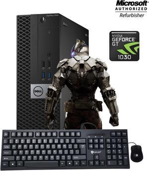 Gaming Desktop PC Dell Optiplex 7040 SFF Core i7 6th Gen up to 3.60Ghz 32GB DDR4 RAM New 1TB SSD With NVIDIA Geforce GT 1030 2GB DDR4 - Windows 10 Pro , HDMI With New Keyboard, Mouse, Power cord