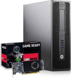 Gaming Desktop Computer HP Workstation SFF I7 6th Gen up to 4.00 GHz 32GB DDR4 RAM 1TB New SSD with AMD Radeon RX550 DDR5 Graphics Card (HDMI), WIFI, New Keyboard & Mouse, Windows 10 Pro
