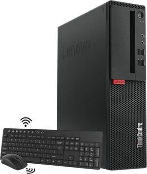 Business Desktop Lenovo ThinkCentre SFF PC Computer, Intel Core i5 Processor @3.2GHz - 16GB RAM (DDR4) - 1TB SSD, Windows 10 Pro 64-bit, BT, WiFi / FREE Wireless Keyboard & Mouse - Black