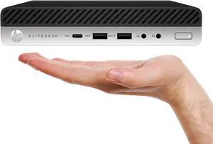 HP ProDesk 800 G3 Mini High-Performance Windows 10 Pro Desktop Computer Tiny PC - Intel Core i5-6500T Processor |16GB DDR4 RAM | 256GB M.2 NVMe SSD | WIFI Bluetooth | Wireless Keyboard/Mouse - Black