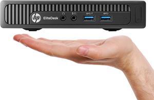 HP Computer EliteDesk 800 G1 Mini Windows 10 Pro Business Desktop Tiny PC | Intel Core i5 4570T Processor | 8GB DDR3 RAM | 256GB SSD | WIFI | Bluetooth | Wireless Keyboard Mouse - Black