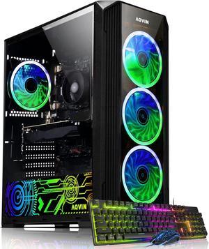 AQVIN ZForce Gaming Tower PC Windows 11 Pro Computer  AMD Ryzen 7 Gen OctaCore CPU Up to 410 GHz 16GB DDR4 RAM 1TB SSDFast Boot GeForce RTX 3050 6GBHDMI Gaming Keyboard Mouse WIFI