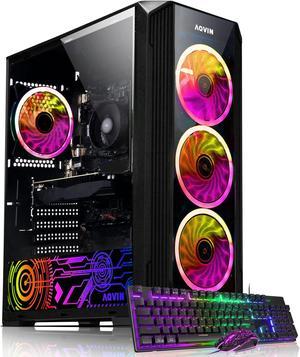 AQVIN ZForce Gaming Tower PC Windows 11 Pro Computer  AMD Ryzen 7 Gen OctaCore CPU Up to 410 GHz 32GB DDR4 RAM 1TB SSDFast Boot GeForce RTX 3050 6GBHDMI Gaming Keyboard Mouse WIFI