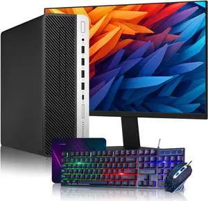 HP Business Desktop PC ProDesk 600 G4 SFF High-Performance Windows 11 Pro Computer - Hexa Core I5 8500 Processor | 16GB DDR4 RAM | 1TB SSD(Fast boot) | Bluetooth | 24-inch Monitor | RGB Keyboard Mouse
