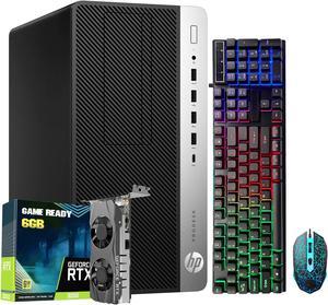 Refurbished HP 600 G3 Tower HighPerformance ProDesk Gaming Desktop Computer  Intel Core I5 Processor RTX 3050 6GB GDDR6 GPU 32GB DDR4 RAM 512GB SSD Windows 10 Pro Gaming Keyboard and Mouse WIFI Bluetooth