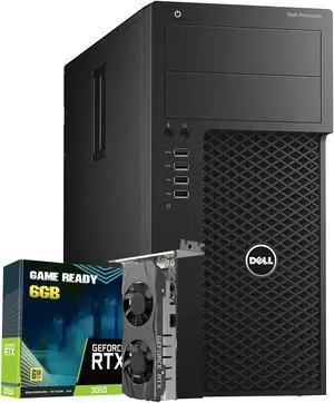 Dell Precision 3620 Gaming Tower HIgh-Performace Desktop Computer - Intel Core I5-6500 CPU Up to 3.60 GHz | 32GB DDR4 RAM | 2TB SSD | GeForce RTX 3050 6GB GPU | RGB Keyboard & Mouse | Windows 10 Pro
