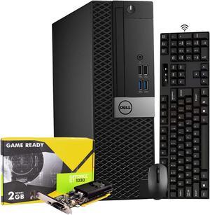 Dell OptiPlex 5050 SFF Business Desktop Computer PC - Intel quad-core I7 6th Gen CPU Up to 4.00 GHz | GeForce GT 1030 2GB(HDMI) |8GB DDR4 RAM | 512GB SSD | Windows 10 Pro | Wireless Keyboard & Mouse